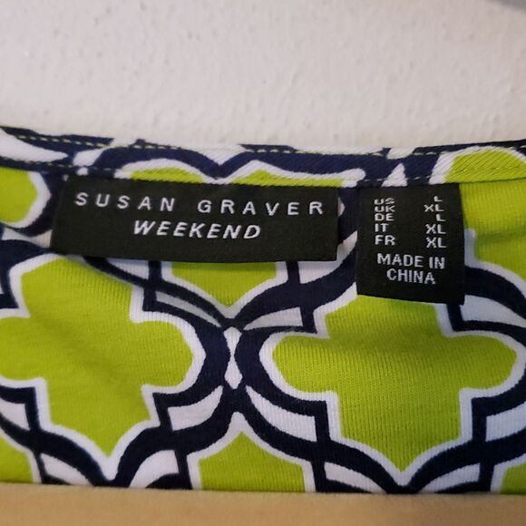 Susan GRAVER WEEKEND PRINTED TUNIC L - Picture 2 of 7